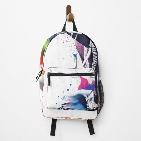 Item preview, Colourful Banksy Style Happy Elephant designed and sold by FourPawsPrints.