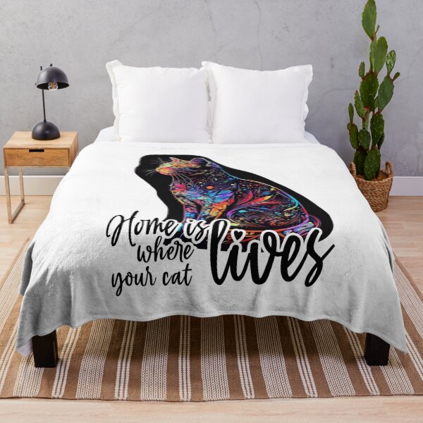 Item preview, Home is, where your cat lives designed and sold by knuppify.
