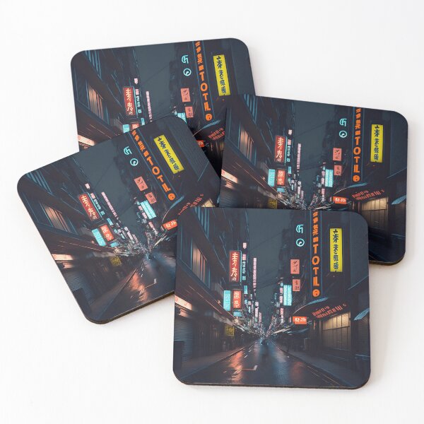 Item preview, Tokio nightly streetview art designed and sold by theCutestthings.