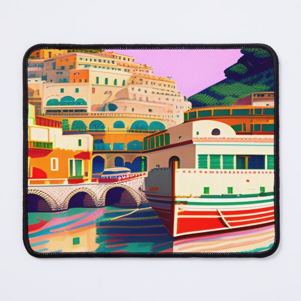 Item preview, Watercolor Vintage Italy - Amalfi Coast Italy -Vintage Travel  designed and sold by Tamas Das.