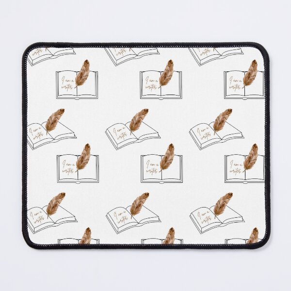 Item preview, Cute brown feather quill notebook design for writers. designed and sold by CreativeStrand.