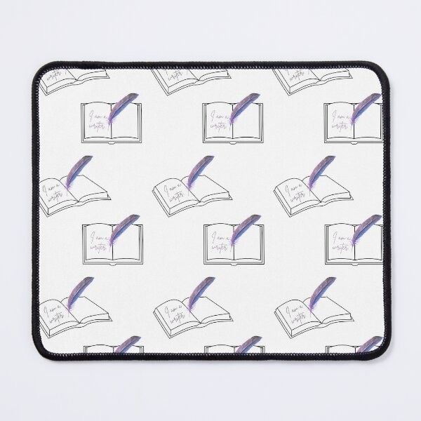 Item preview, Cute purple feather quill notebook design for writers. designed and sold by CreativeStrand.