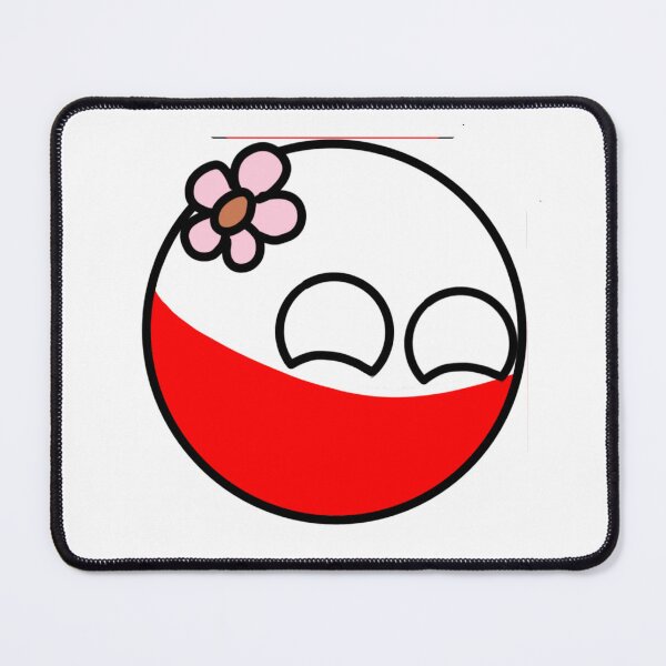 Item preview, countryballs with flower polandball designed and sold by Countryballs Shop.