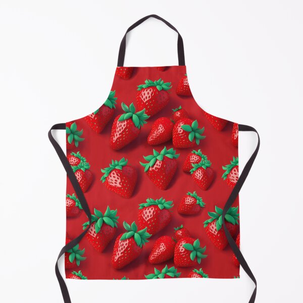 Item preview, Strawberries Pattern  designed and sold by Digi Artworks Store.