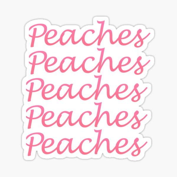 Jack Black sings Peaches Sticker for Sale by iamwickedz