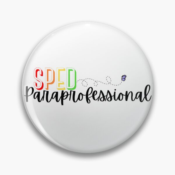 Item preview, Special Education Paraprofessional with a Little Purple Butterfly designed and sold by SMillustrations.