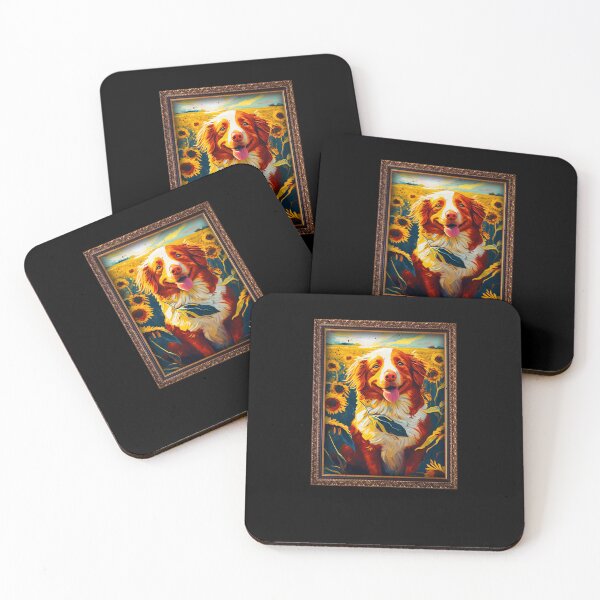Item preview, Nova Scotia Duck Tolling Retriever toller Sunflower Painting Adorable Dog designed and sold by rafaeltto.
