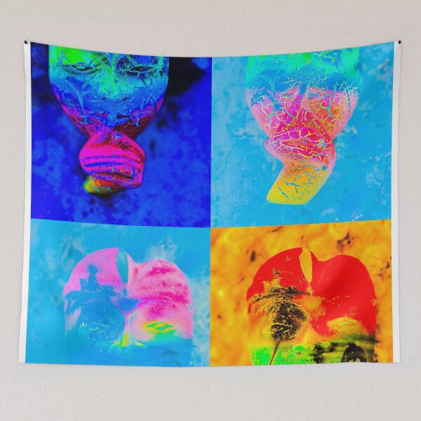 Item preview, Bali Mask in Pop Art Style Collage designed and sold by kall3bu.