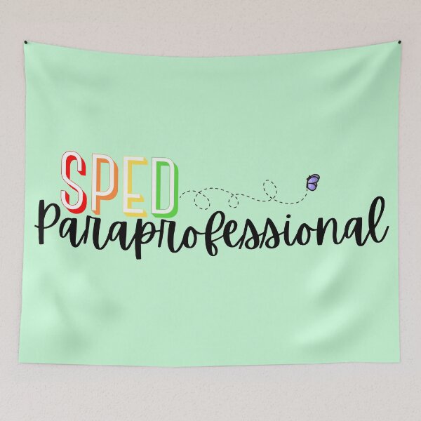 Item preview, Special Education Paraprofessional with a Little Purple Butterfly designed and sold by SMillustrations.