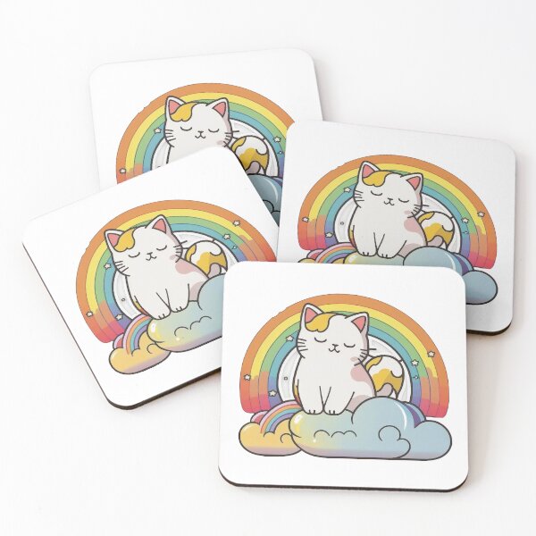 Item preview, rainbow cat designed and sold by HappyMeow.