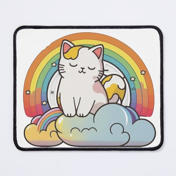 Item preview, rainbow cat designed and sold by HappyMeow.