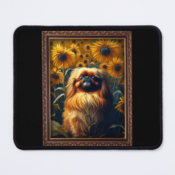 Item preview, Pekingese Sunflower Painting Adorable Dog designed and sold by rafaeltto.