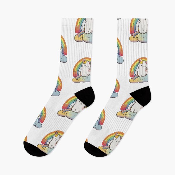 Item preview, rainbow cat designed and sold by HappyMeow.