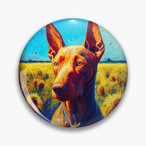 Item preview, Pharaoh Hound Sunflower Painting Adorable Dog designed and sold by rafaeltto.