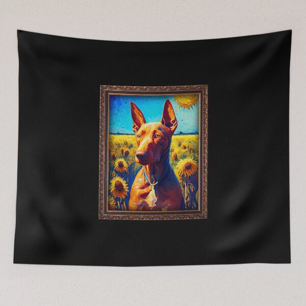 Item preview, Pharaoh Hound Sunflower Painting Adorable Dog designed and sold by rafaeltto.