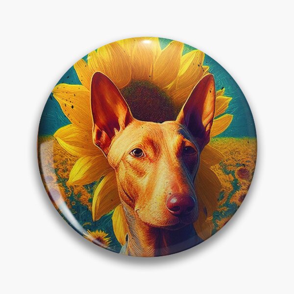 Item preview, Pharaoh Hound Sunflower Painting Adorable Dog designed and sold by rafaeltto.