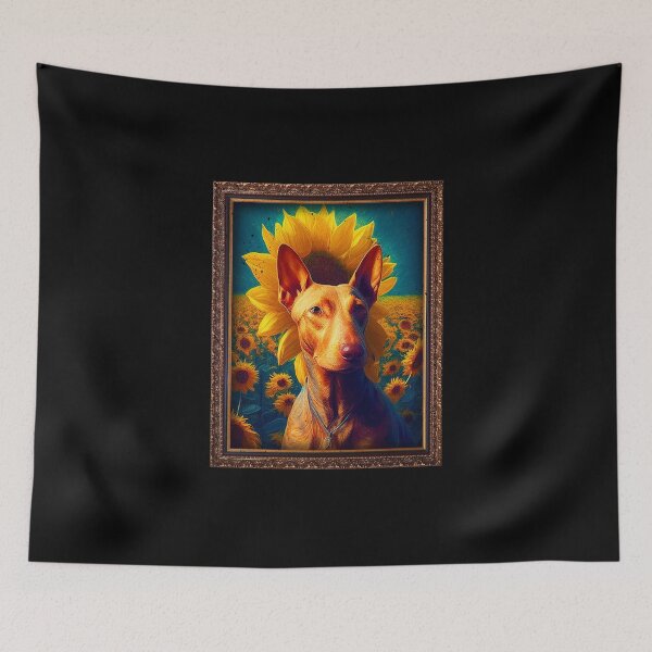 Item preview, Pharaoh Hound Sunflower Painting Adorable Dog designed and sold by rafaeltto.