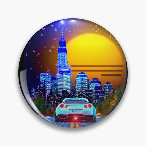 Artikelvorschau, Outrun in der Stadt entworfen und verkauft von Sanctum Icons.