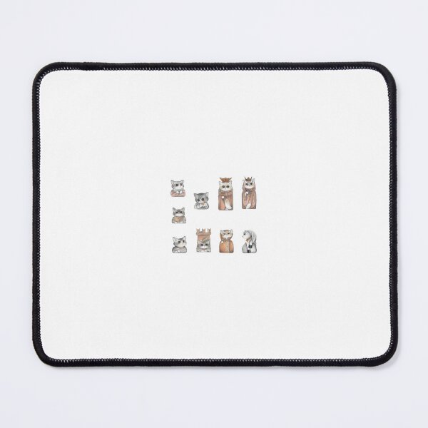 Item preview, Cat chess: white pieces designed and sold by gatteria.
