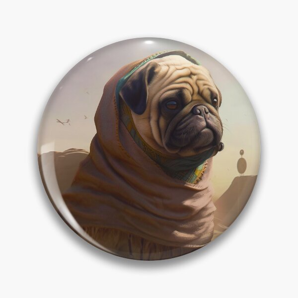 Item preview, Pug Dog in a Desert designed and sold by BoreasArts.