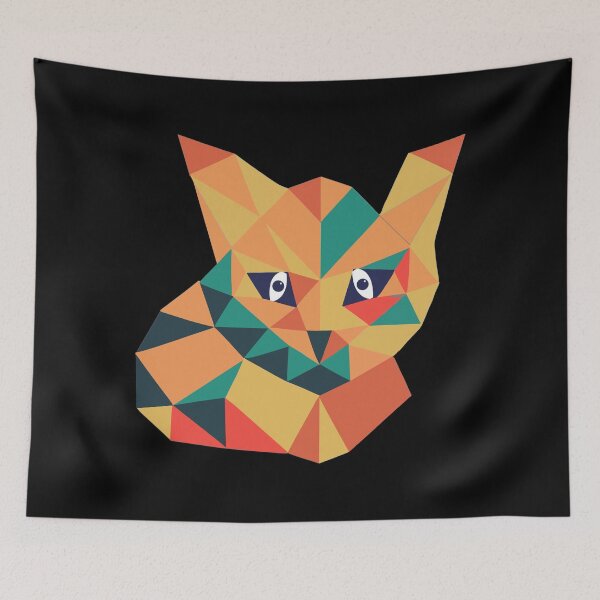 Item preview, Geometric cat designed and sold by Pasan-hpmm.