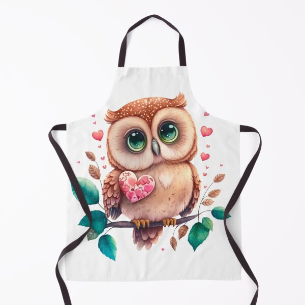 Item preview,   Owl with Heart Love Image Decor Watercolor JPEG File designed and sold by adlydesigns.