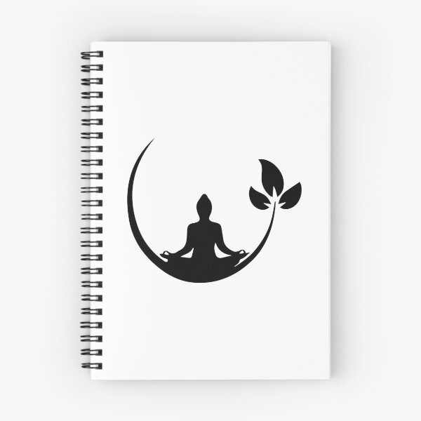 Aperçu de l'œuvre Autocollant Cercle d'illumination zen Enso avec feuilles, méditation, Bouddha, bouddhisme, Japon créée et vendue par vikyky.