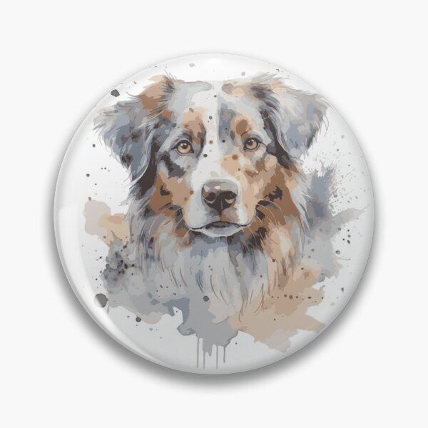 Item preview, Australian Sheppard Portrait With Pastel Background designed and sold by Cody Bertasso.