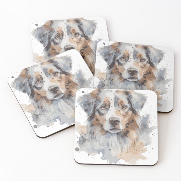 Item preview, Australian Sheppard Portrait With Pastel Background designed and sold by Cody Bertasso.