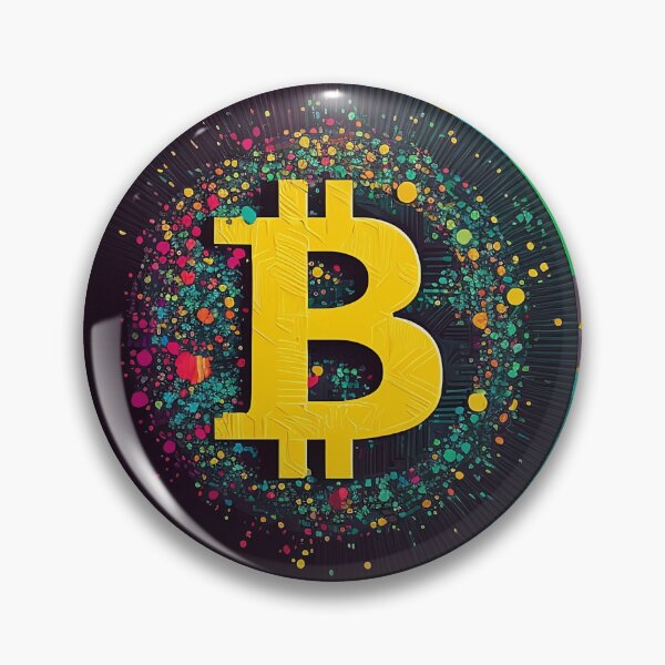Item preview, Bitcoin Symbol with Rainbow Dots designed and sold by UlDesigns.