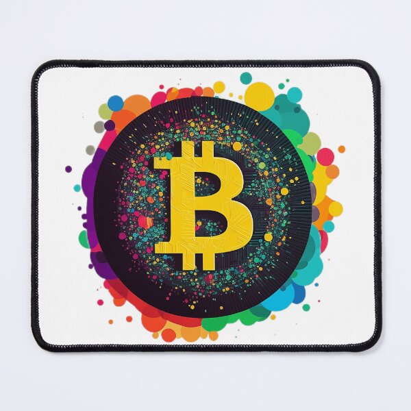 Item preview, Bitcoin Symbol with Rainbow Dots designed and sold by UlDesigns.