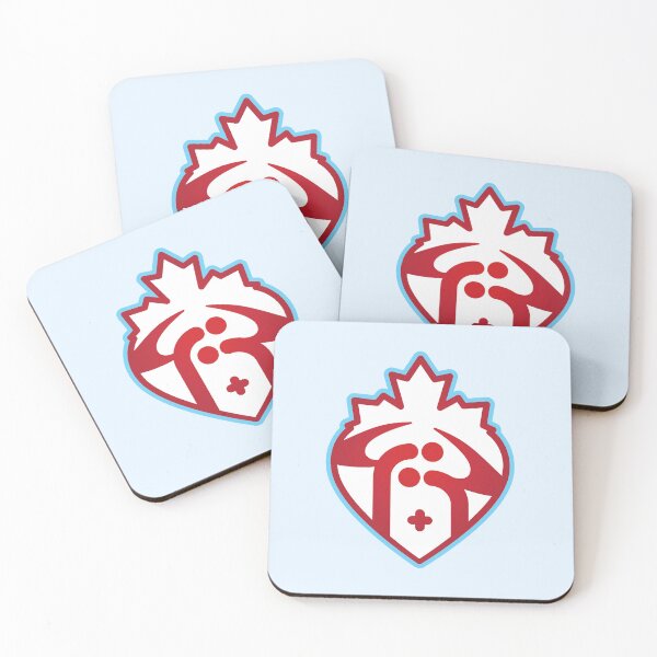 Item preview, Old Age People Care in Canada Expressed with a Maple Leaf, Love Heart and Old Age People Graphic Composition in symmetrical Style. designed and sold by Wiggly Lines.