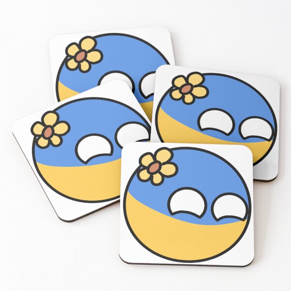 Item preview, countryballs with flowers ukraineball designed and sold by Countryballs Shop.