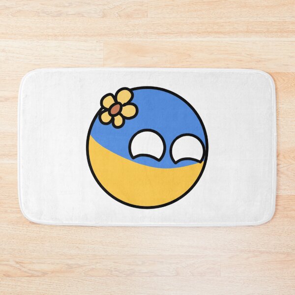 Item preview, countryballs with flowers ukraineball designed and sold by Countryballs Shop.