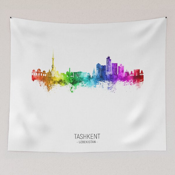 Item preview, Tashkent Uzbekistan Skyline designed and sold by ArtPrints.