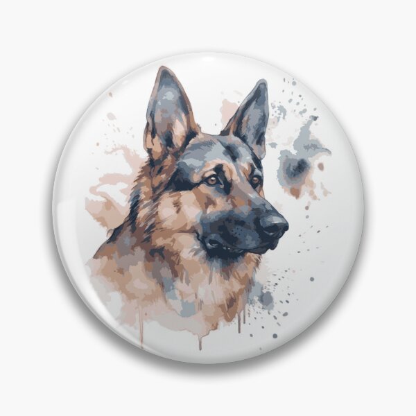 Item preview, German Sheppard Portrait with Pastel Background designed and sold by Cody Bertasso.
