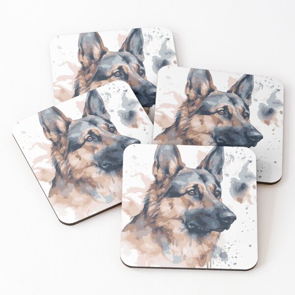 Item preview, German Sheppard Portrait with Pastel Background designed and sold by Cody Bertasso.