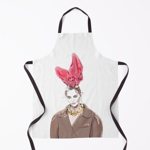 Item preview, Girl with pink bow fashion illustration designed and sold by Dilerte.