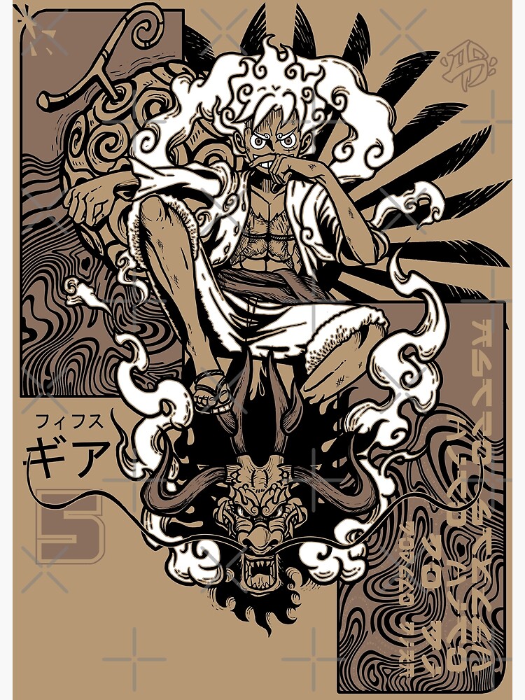Disover The Sun God, Heir Monkey D. Luffy - GEAR 5 Premium Matte Vertical Poster