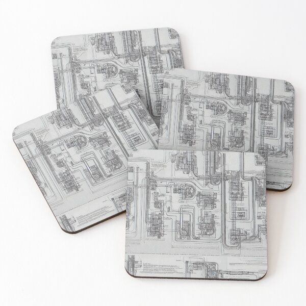 Item preview, Schematics Seamless Pattern designed and sold by HoseasArt.