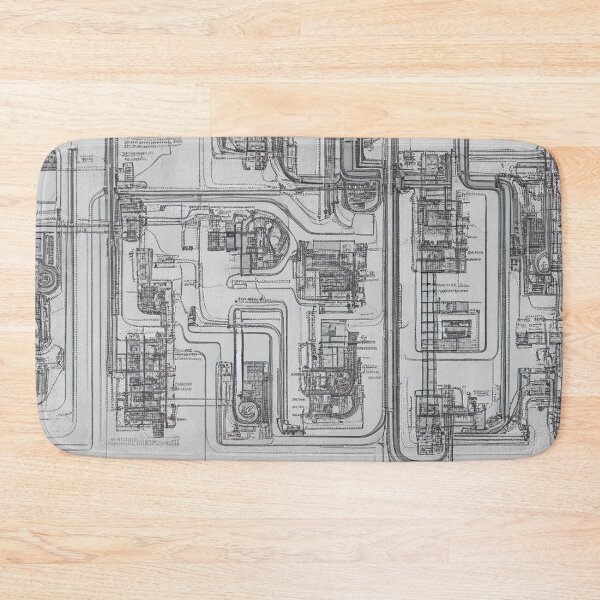 Item preview, Schematics Seamless Pattern designed and sold by HoseasArt.