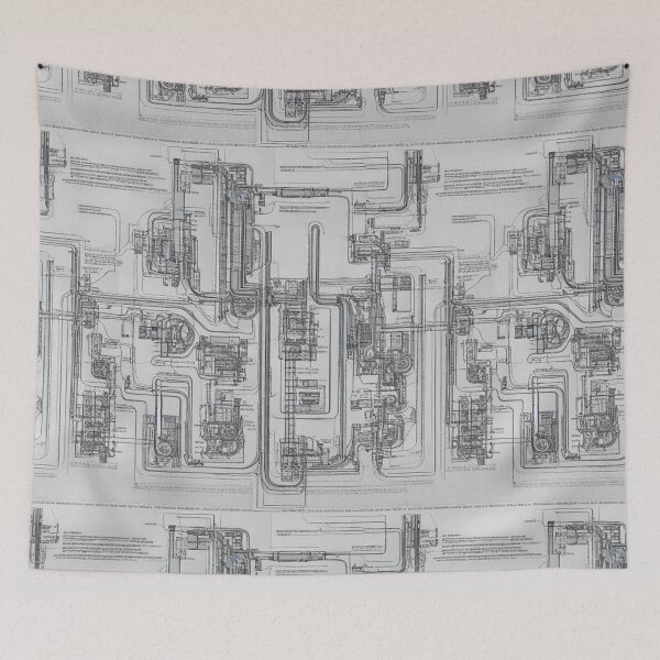Item preview, Schematics Seamless Pattern designed and sold by HoseasArt.