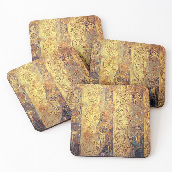Item preview, Gustav Klimt Gold Floral designed and sold by maniacfitness.