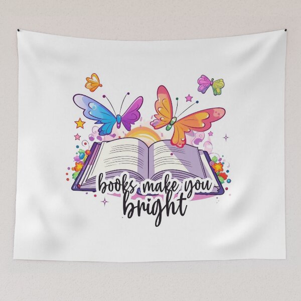 Artikelvorschau, Books make you bright entworfen und verkauft von knuppify.