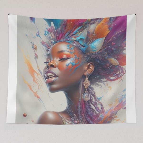 Item preview, African Queen Splash Art designed and sold by HoseasArt.