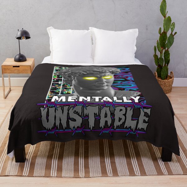 Item preview, Mentally Unstable (Black and White Variant) designed and sold by danylucker.