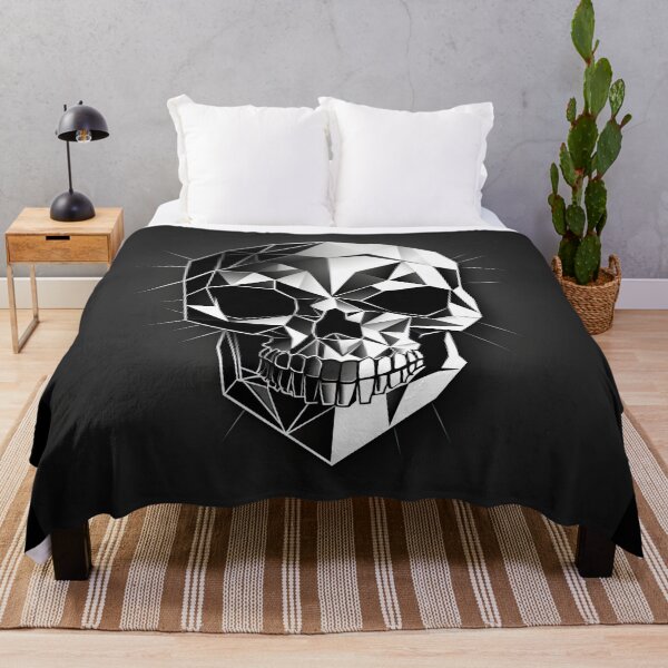 Item preview, A stylish Skull white on black designed and sold by taoman.