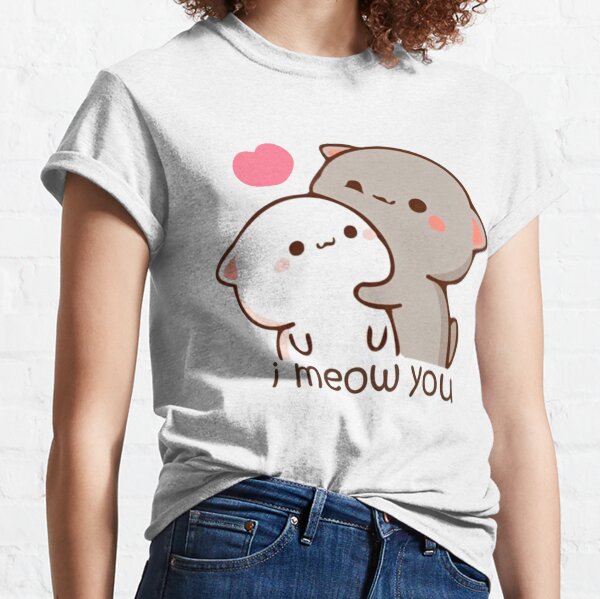 Cute Mochi Peach Cat Classic T-Shirt
