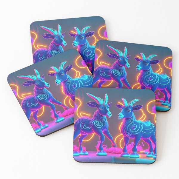 Item preview, Cabras lindas en neón designed and sold by artist-mac.