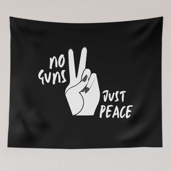 Item preview, No Guns Just Peace designed and sold by StickerSparkle.
